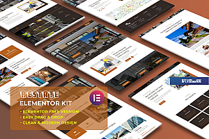 Restate – 施工建设者Elementor模板工具包