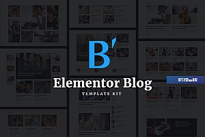 Blabber-现代博客和杂志元素模板套件