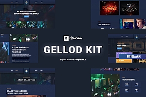 Gellod – 电竞游戏 Elementor Template Kit