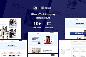 Miber – 科技公司Elementor模板工具包