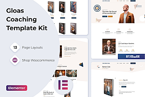 Gloas — 教练发言人和教练 Template Kit for Elementor