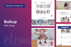 Bubup — 儿童商店和婴儿用品店 Elementor Template Kit