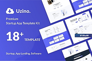Uzino-启动 App Elementor Template Kit