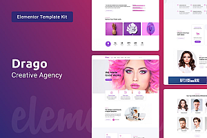 Drago – 创意数码机构Elementor模板工具包