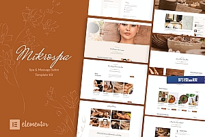 Mikrospa – 水疗和按摩e Elementor Template Kit