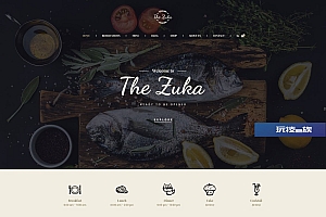Zukares – 餐厅和咖啡馆食品 Elementor Template Kit