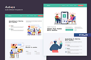 Audios – App应用展示 Elementor Template Kit