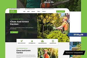 Gnome –  草坪和花园护理服务 Elementor Template Kit