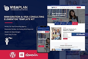 VisaPlan – 移民和签证咨询Elementor Template Kit