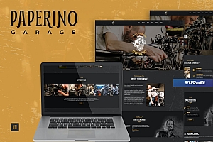 Paperino Garage -机械 Elementor Template Kit