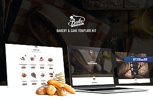 Bake -面包和蛋糕 Elementor Template Kit