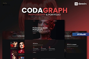 Codagraph – 摄影和作品集 Elementor Template Kit