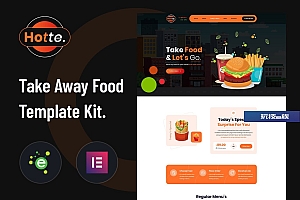 Hotte – 带走食物Elementor模板工具包