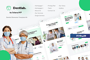 Dentlab | 健康与医疗 Elementor Template Kit