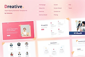 Dreative | 机构Elementor模板工具包