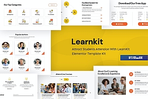 LearnKit – 电子学习Elementor模板工具包