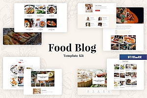 Especio-Food Blog Elementor模板套件