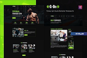 G-on – 健身和体育Elementor Template Kit