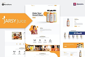 Jarsy Juice – 饮料品牌 Elementor Template Kit