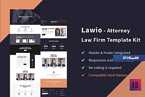 Lawio – 律师事务所律师Elementor模板工具包