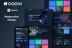 Goovi – 创意机构和数字营销 Elementor Template Kits