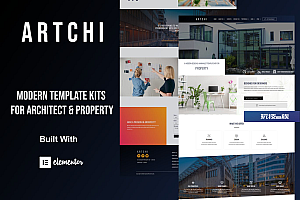 Artchi – 现代建筑Elementor模板工具包