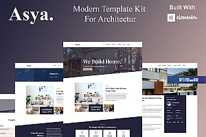 Asya – 现代建筑 Elementor Template Kit