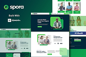 Spora – 数字代理商Creative Elementor Template Kits