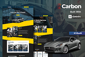 Carbon – 汽车服务Elementor模板工具包