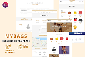 Mybags – 现代商业 Elementor Template Kit