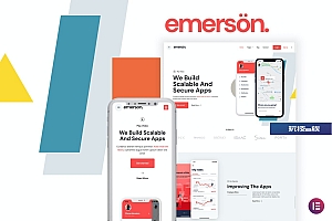 Emerson — 应用程序和软件展示柜 Elementor Template Kit