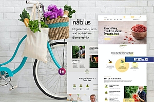 Nablus –有机食品和农业 Elementor Template Kit