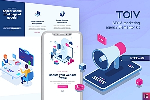 Toiv – SEO和市场营销机构 Elementor Template Kit