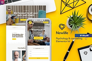 Newlife – 心理学与咨询 Elementor Template Kit