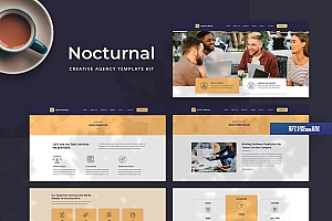 Nocturnal – 创意机构Elementor模板工具包