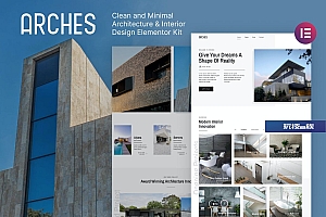 Arches – 最小建筑和室内设计 Elementor Template Kit