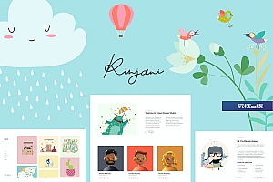 Rinjani – 插画师和设计师Template Kit