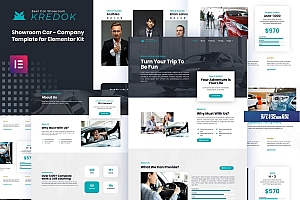 Kredok – 汽车陈列室Elementor模板工具包