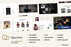 Queenlens | 摄影和活动 Elementor Template Kit