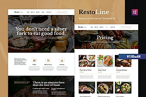 Restoline – 餐厅Elementor模板工具包