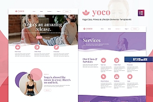 Yoco – 瑜伽 Elementor Template Kit
