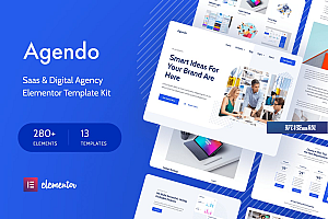 Agendo – 数字代理商 、创意 Elementor Template Kit