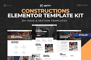 KRAFTY – 建筑和工业 Elementor Template Kit