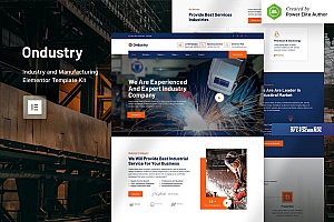 Ondustry – 工业与制造 Elementor Template Kit