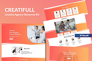 Creatifull – 创意机构Elementor模板工具包