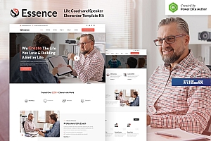 Essence – 生命教练和演讲者 Elementor Template Kit