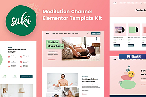 Suki – 冥想频道Elementor模板工具包