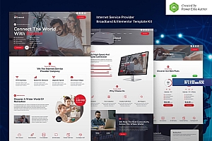 Evernet – 宽带和互联网服务提供商 Elementor Template Kit