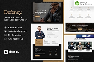 Defency – 律师事务所和律师 Elementor Template Kit
