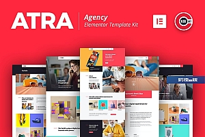 Atra – 创意机构Elementor模板工具包